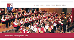 Desktop Screenshot of musikverein-schechingen.de