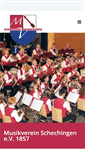 Mobile Screenshot of musikverein-schechingen.de