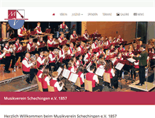 Tablet Screenshot of musikverein-schechingen.de